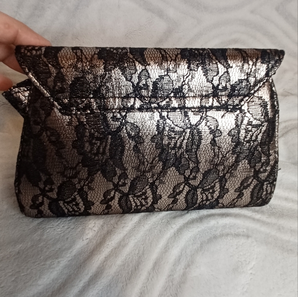 Neiman Marcus Vintage Lace Crossbody Or Clutch  EUC 9x6x2 - Picture 2 of 5